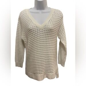 Michael Kors V-Neck High Low Pullover Sweater Size MP